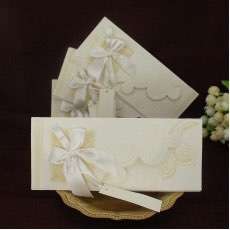 Ivory Embossing Wedding Invitations